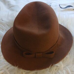 Vintage Lilly Dache Debs New York Brown Fedora Hat